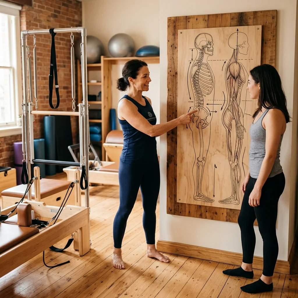 Chi tiết buổi đào tạo giáo viên trên thiết bị Pilates